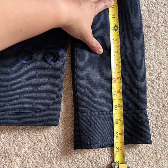 Nanette Lepore Navy Blue Tie Front BlazerJacket Womens 8 - Picture 7 of 9